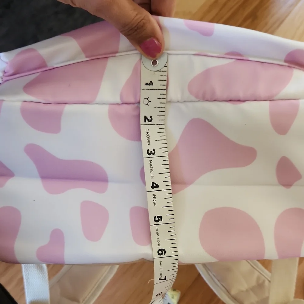 NWOT Chic Pink and White Kids Backpack Set With Insulated Lunch Bag, Pencil Case